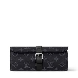 New Louis Vuitton Black Monogram 3 watch case